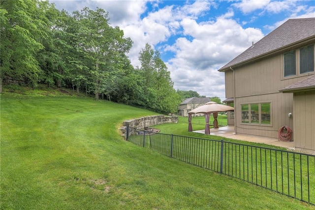 5706 NE Sapphire Pl, Lees Summit, MO 64064 - view of yard with a gazebo and a patio