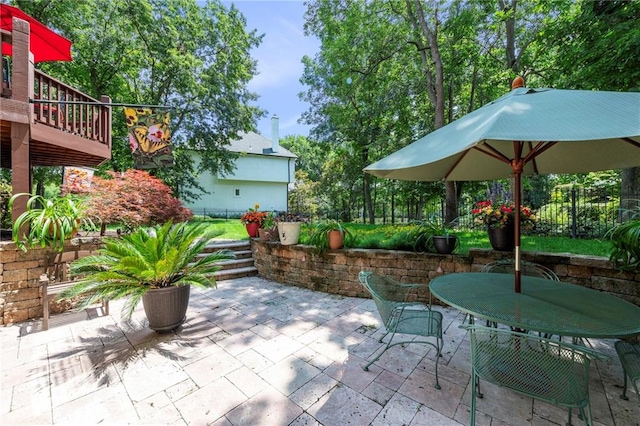 15141 Windsor Cir, Leawood, KS 66224 - view of patio with outdoor dining area