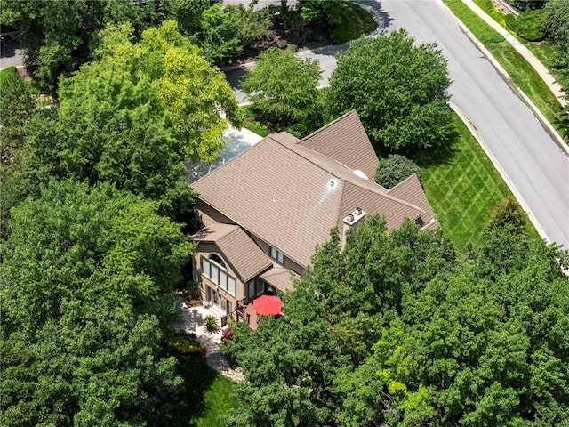 15141 Windsor Cir, Leawood, KS 66224 - aerial view of property and surrounding area
