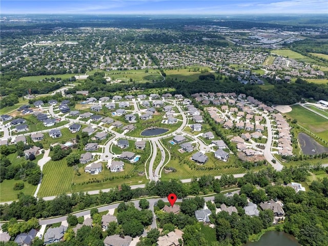 15141 Windsor Cir, Leawood, KS 66224 - aerial overview of property's location featuring nearby suburban area