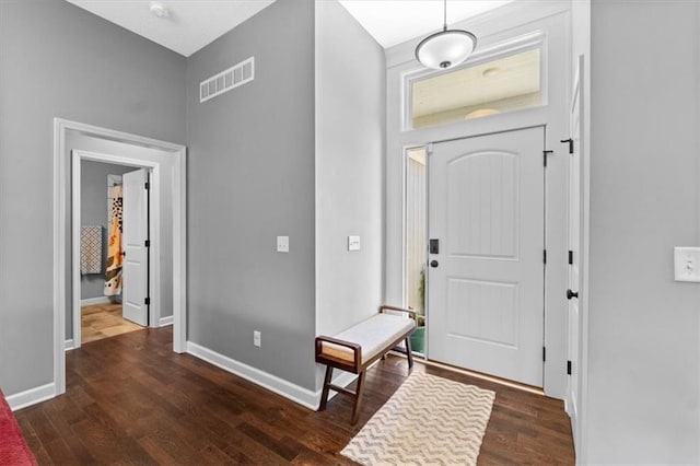12930 N Champanel Way, Platte City, MO 64079 - foyer featuring dark wood-style flooring and baseboards