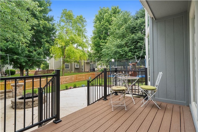 2705 W 137th Pl, Leawood, KS 66224 - deck with a fenced backyard and a patio area