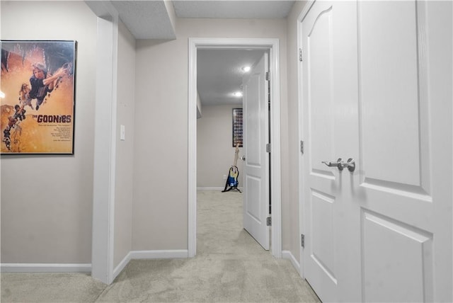 2705 W 137th Pl, Leawood, KS 66224 - hallway featuring light carpet and baseboards
