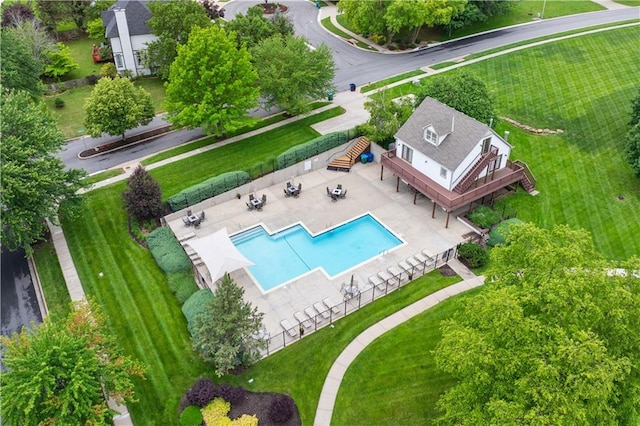 2705 W 137th Pl, Leawood, KS 66224 - view of subject property with a pool area