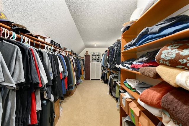 10500 Reeder St, Overland Park, KS 66214 - walk in closet with light colored carpet and vaulted ceiling