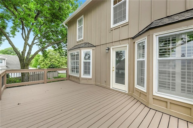 10500 Reeder St, Overland Park, KS 66214 - view of wooden deck