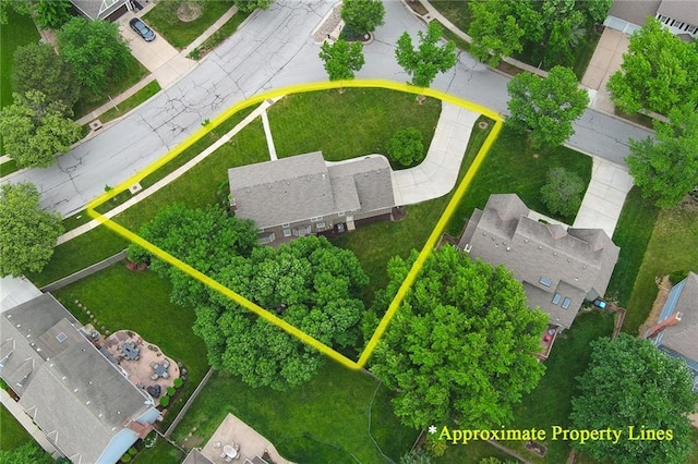 10500 Reeder St, Overland Park, KS 66214 - aerial view of property's location featuring property boundaries highlighted