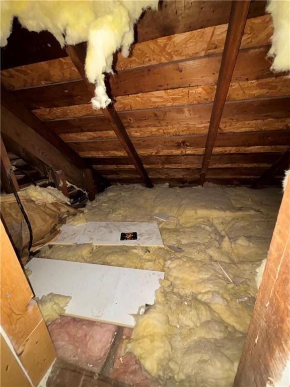 620 S Evergreen Ave, Chanute, KS 66720 - view of unfinished attic