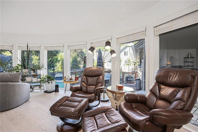 8201 W 100th Ter, Overland Park, KS 66212 - sunroom featuring wood finished floors