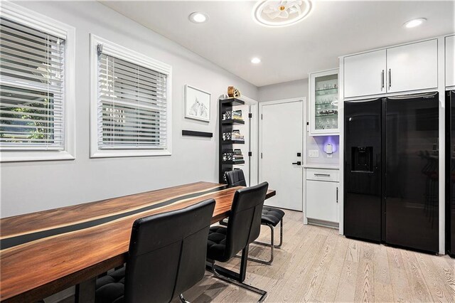 8201 W 100th Ter, Overland Park, KS 66212 - office with light wood-style flooring and recessed lighting