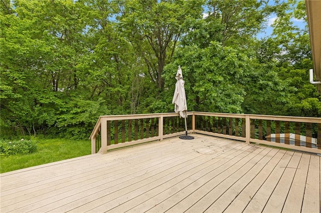 3601 NW 56th St, Houston Lake, MO 64151 - view of wooden terrace