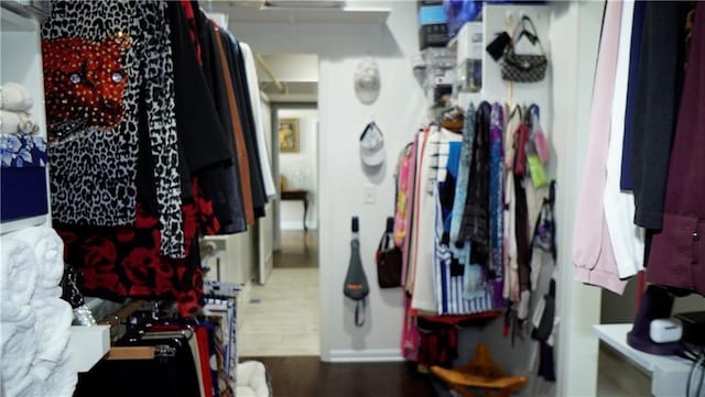 6418 N 141st St, Basehor, KS 66007 - spacious closet with wood finished floors