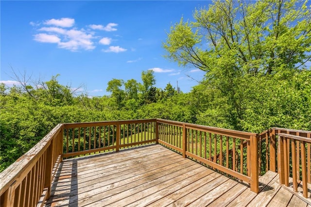 10908 Indiana Ave, Kansas City, MO 64137 - view of wooden terrace