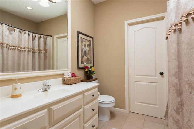 14301 Briar St, Leawood, KS 66224 - full bathroom with vanity and tile patterned flooring