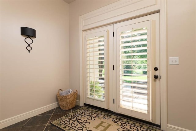 14301 Briar St, Leawood, KS 66224 - doorway featuring baseboards