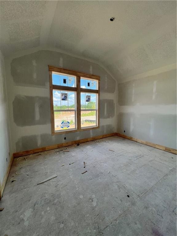 16500 Ingalls St, Gardner, KS 66030 - bonus room with lofted ceiling and a textured ceiling