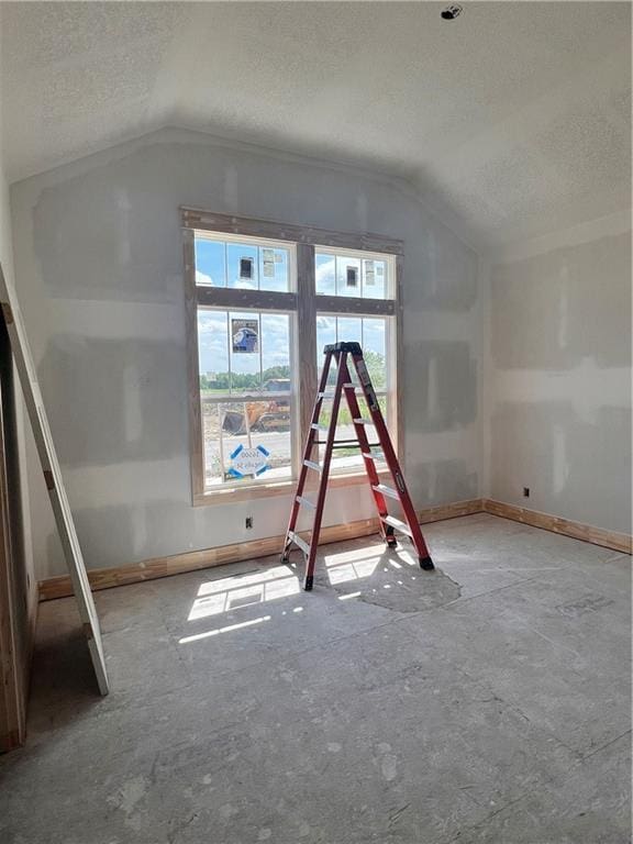 16500 Ingalls St, Gardner, KS 66030 - bonus room with a textured ceiling and vaulted ceiling