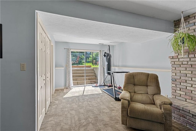 522 Kasold Dr, Lawrence, KS 66049 - living area with carpet floors