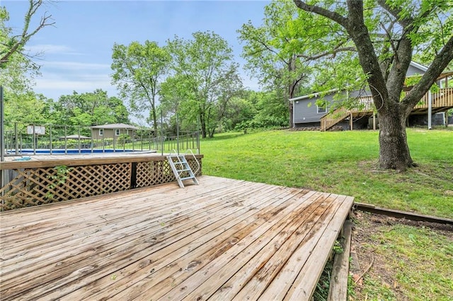 2311 Shawnee Dr, Kansas City, KS 66106 - wooden deck featuring a yard