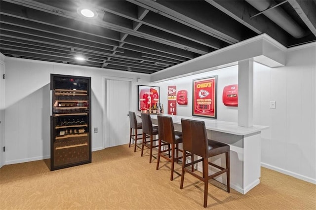 2210 W 69th Ter, Mission Hills, KS 66208 - indoor dry bar featuring light colored carpet