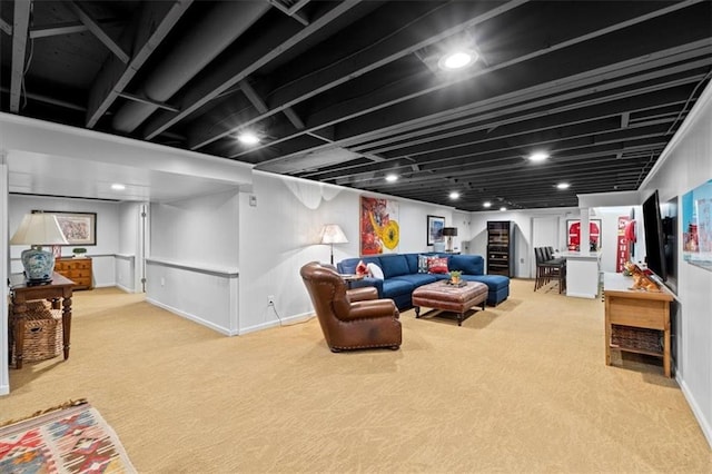 2210 W 69th Ter, Mission Hills, KS 66208 - carpeted living area with baseboards