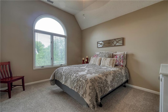 13011 Long St, Overland Park, KS 66213 - carpeted bedroom featuring vaulted ceiling and baseboards
