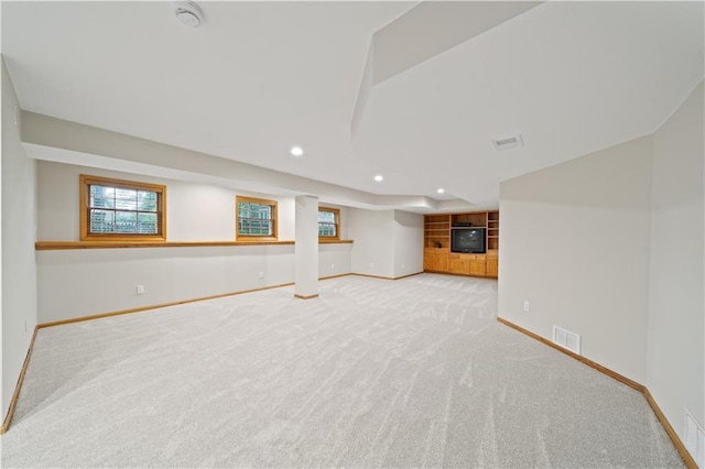 14450 W 146th Ter, Olathe, KS 66062 - below grade area with baseboards, carpet floors, and recessed lighting