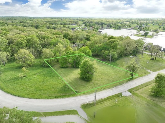 2183 Duck Cir Lots2291, Gallatin, MO 64640 - aerial overview of property's location with property parcel outlined and a nearby body of water
