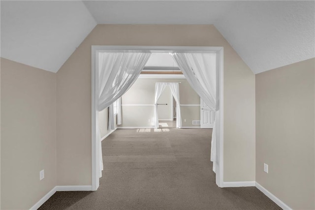 12726 S Rene St, Olathe, KS 66062 - bonus room with lofted ceiling, carpet floors, and baseboards