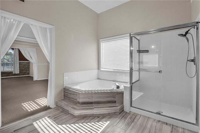 12726 S Rene St, Olathe, KS 66062 - full bathroom with a garden tub and a shower stall