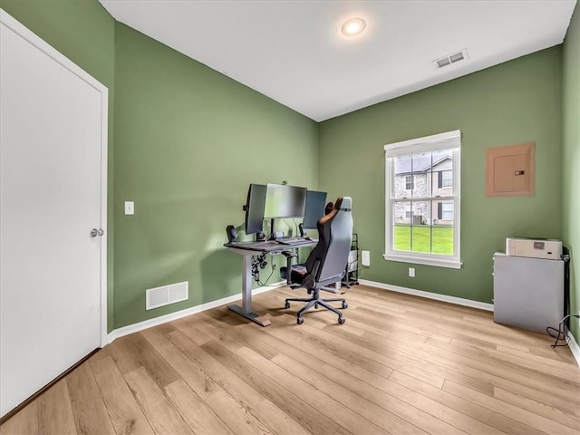 1151 N Mart-Way Dr Unit 103, Olathe, KS 66061 - unfurnished office with wood finished floors and baseboards