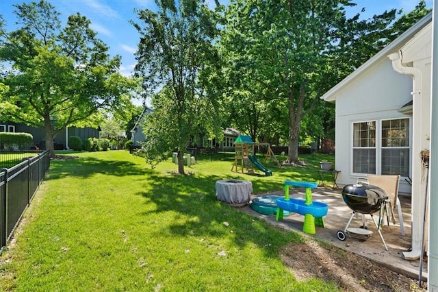 8443 Mettee St, Lenexa, KS 66219 - view of yard featuring a playground