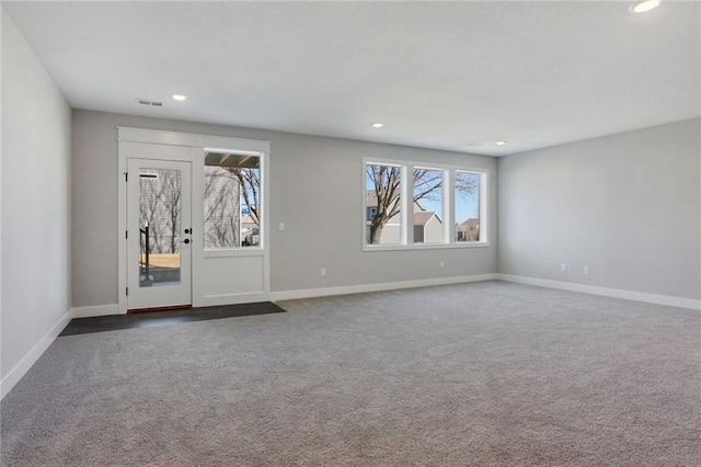 12425 NW Empress St, Platte City, MO 64079 - carpeted spare room featuring recessed lighting and baseboards