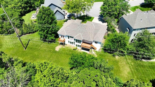 165 NE Hidden Ridge Ln, Lees Summit, MO 64064 - aerial view of property and surrounding area