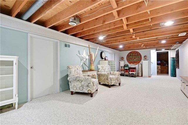 12000 Overbrook Rd, Leawood, KS 66209 - living area featuring carpet flooring