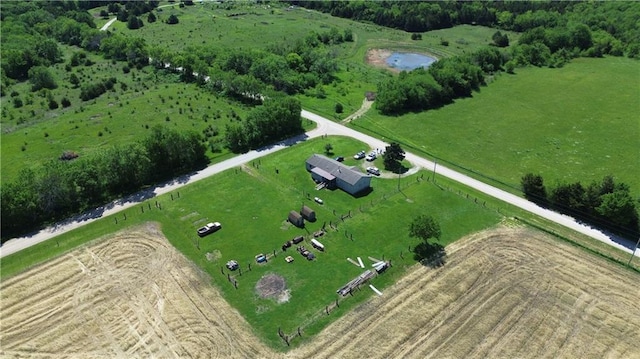 34330 W 407th St, Osawatomie, KS 66064 - aerial overview of property's location with rural landscape