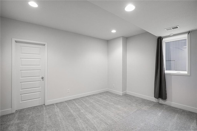 8316 NW 90th St, Kansas City, MO 64153 - spare room featuring carpet flooring, recessed lighting, and baseboards