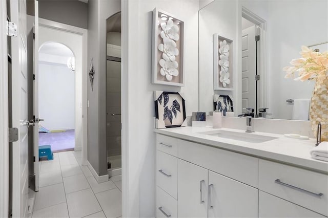 8605 NE Shl Creek Pkwy, Kansas City, MO 64157 - full bath featuring vanity and tile patterned floors