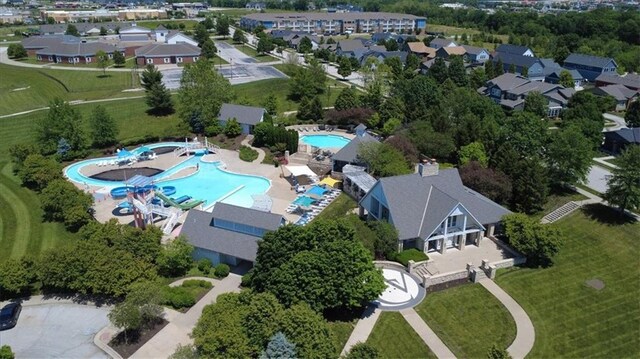 8605 NE Shl Creek Pkwy, Kansas City, MO 64157 - bird's eye view of a pool area