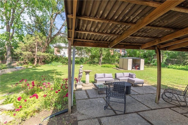 8401 England St, Overland Park, KS 66212 - view of patio with an outdoor hangout area