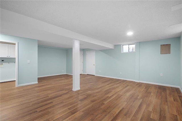 7243 Rene St, Shawnee, KS 66216 - basement featuring wood finished floors and baseboards