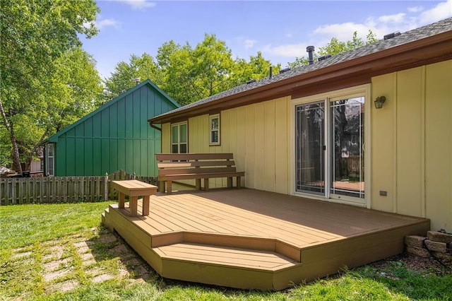7243 Rene St, Shawnee, KS 66216 - view of wooden deck