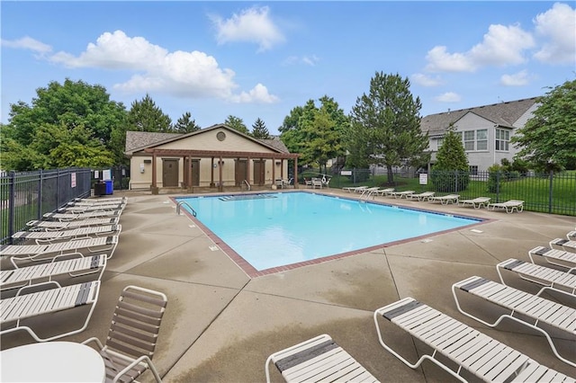 22480 W 113th St, Olathe, KS 66061 - community pool featuring a patio area