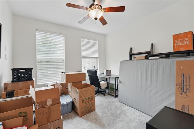22480 W 113th St, Olathe, KS 66061 - office space with carpet floors and a ceiling fan