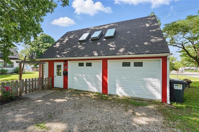 906 E Piankishaw St, Paola, KS 66071 - view of detached garage