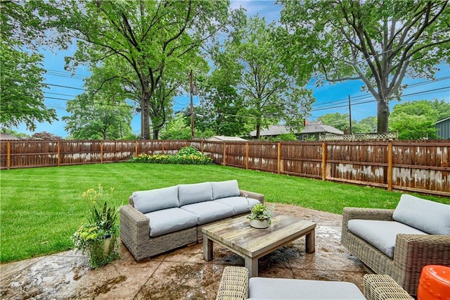 6016 W 85th St, Overland Park, KS 66207 - view of patio / terrace with an outdoor hangout area