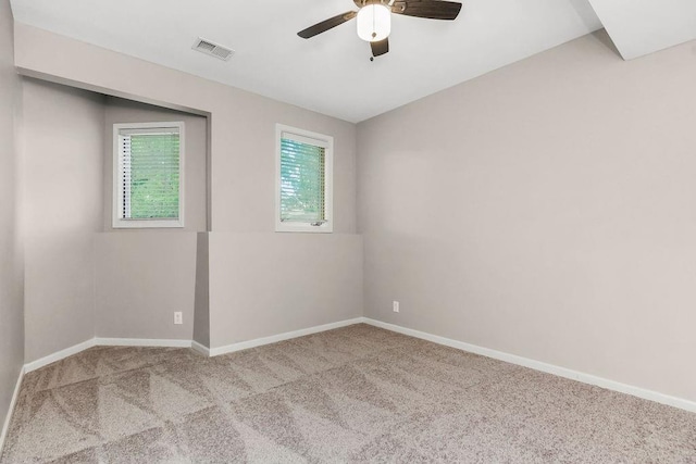 5408 W 153rd St, Leawood, KS 66224 - spare room with carpet, ceiling fan, and baseboards