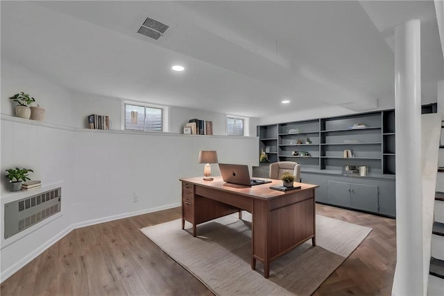 5005 S Grand Ave, Independence, MO 64055 - office space with light wood-type flooring and recessed lighting