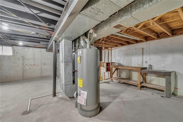 5005 S Grand Ave, Independence, MO 64055 - basement with gas water heater and heating unit