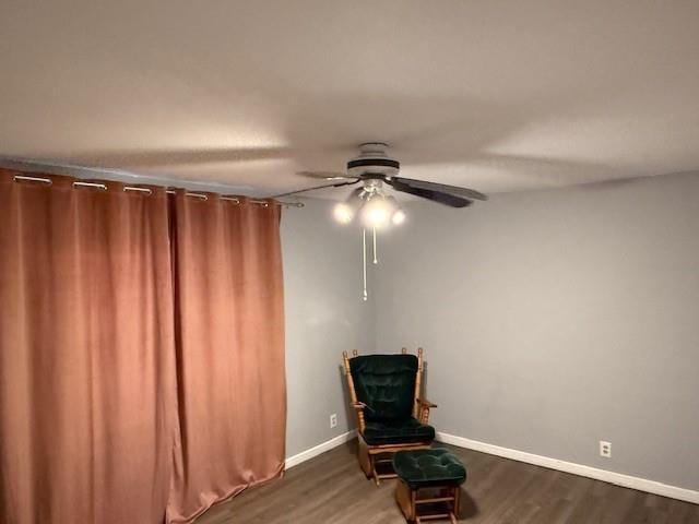 217 S 5th St, Burlington, KS 66839 - unfurnished room featuring a ceiling fan and wood finished floors